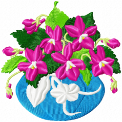 Flowers Embroidery Design 7 Flowers Embroidery Design 7